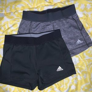 adidas compression shorts (2 pair)